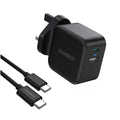 Choetech GaN USB A+C Wall Charger with C to C Cable