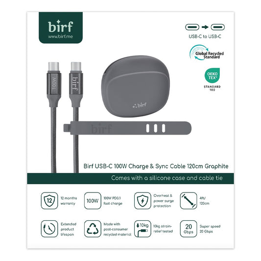 Birf USB-C to C Charge & Sync Cable