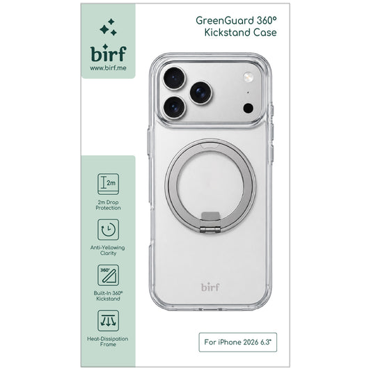 Birf GreenGuard 360° Kickstand Case for iPhone 18 Series