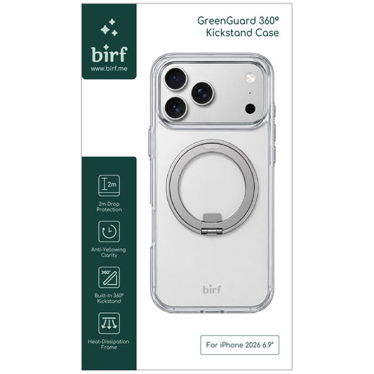 Birf GreenGuard 360° Kickstand Case for iPhone 18 Series