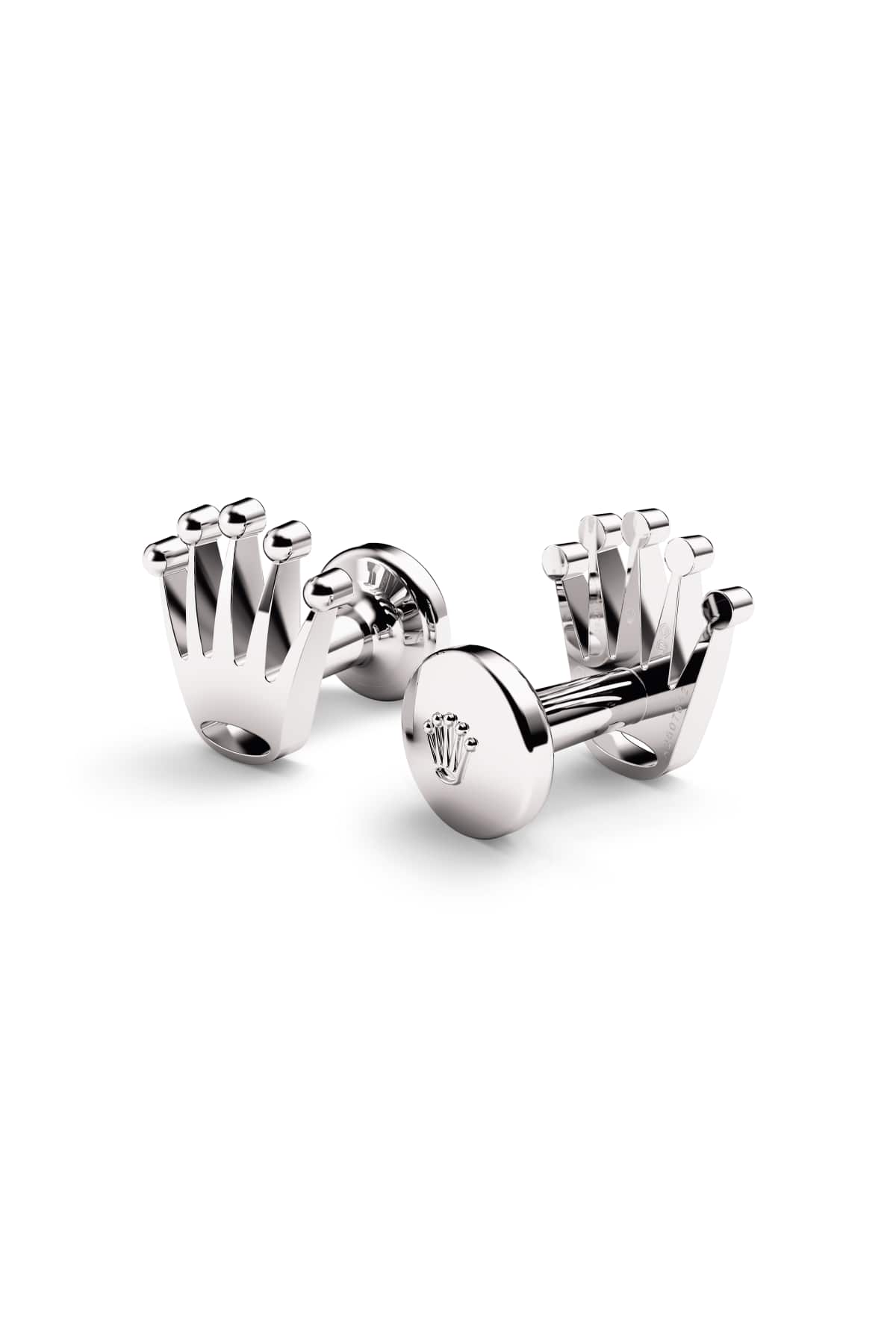 Rolex ‘Crown’ cufflinks A1019 - White gold