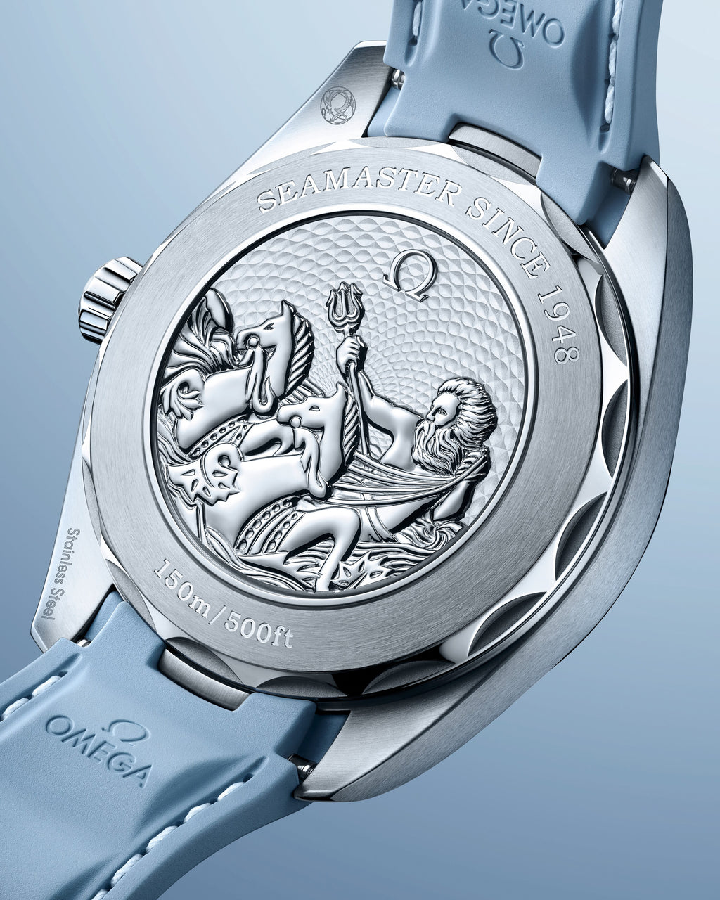 Seamaster Aqua Terra 150M 41 mm, steel on rubber strap - 22012412103008 - View 7
