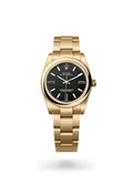 Rolex Oyster Perpetual 34 124208-0001 - Oyster, 34 mm, yellow gold