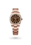 Rolex Oyster Perpetual 34 124245RBR-0001 - Oyster, 34 mm, Everose gold and diamonds