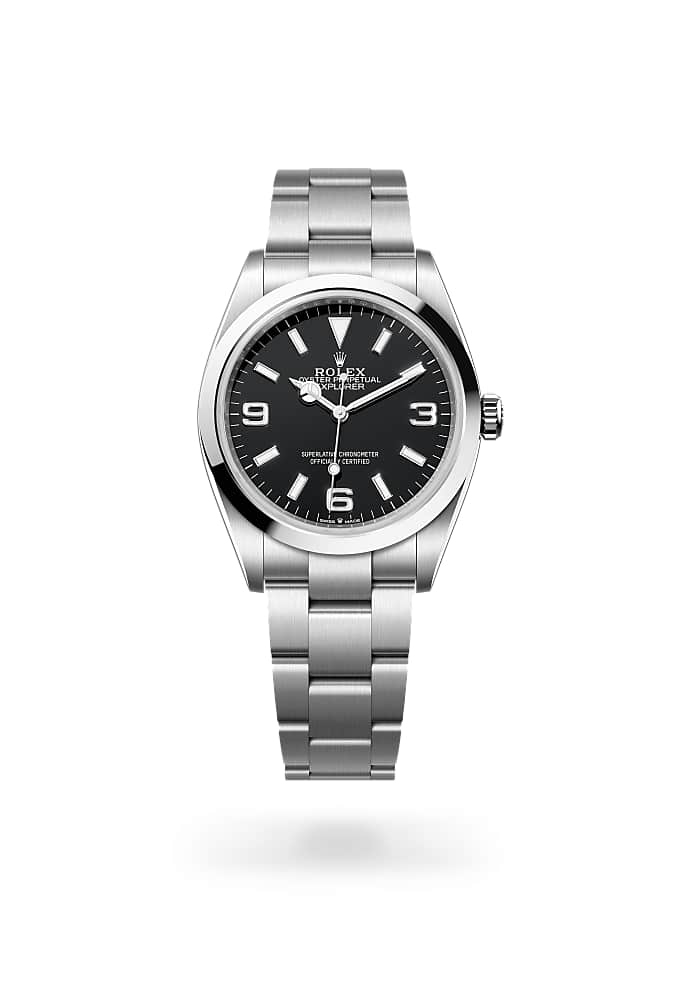 Rolex Explorer 36 124270-0001 - Oyster, 36 mm, Oystersteel