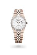 Rolex Land-Dweller 36 127285TBR-0002 - Oyster, 36 mm, Everose gold and diamonds