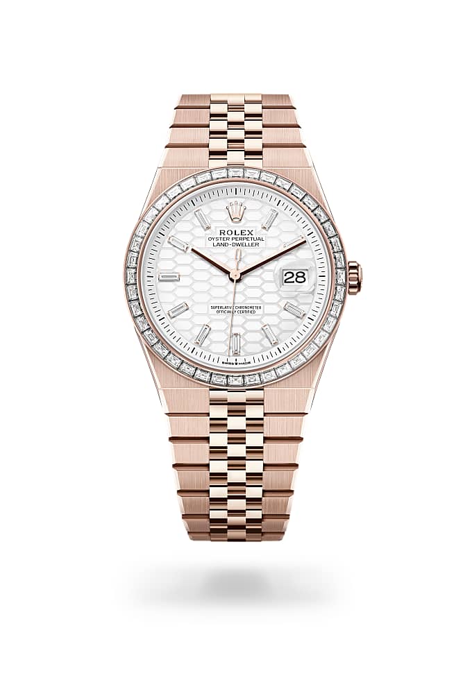 Rolex Land-Dweller 40 127385TBR-0003 - Oyster, 40 mm, Everose gold and diamonds