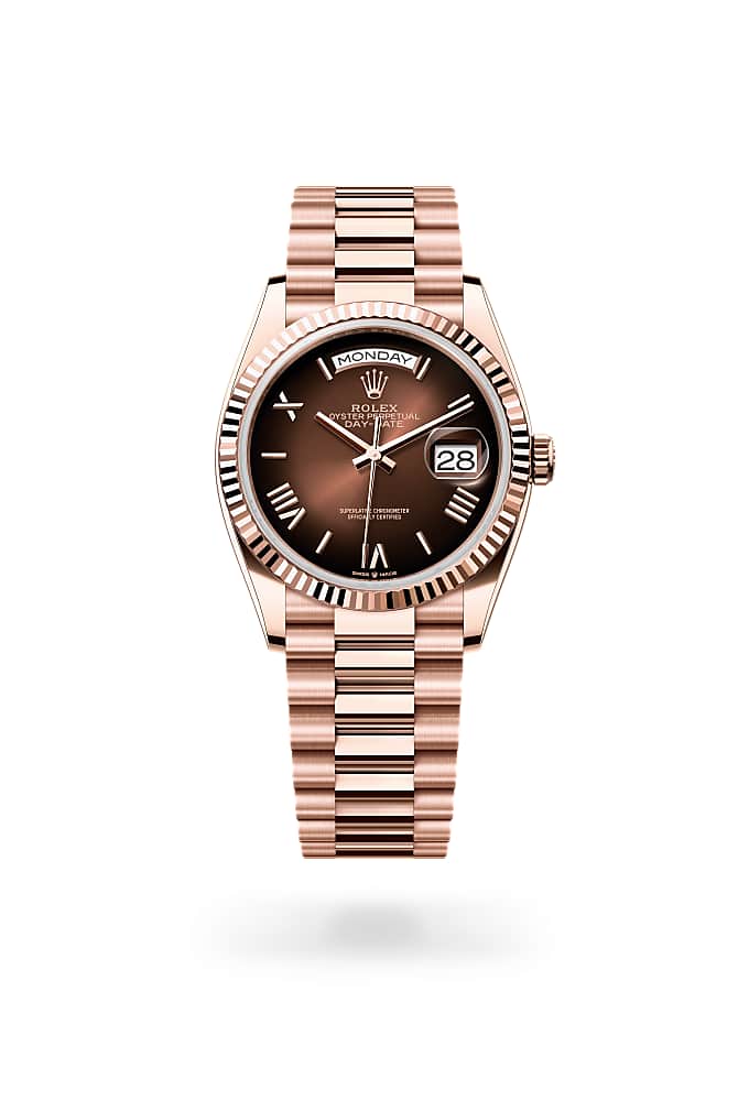 Rolex Day-Date 36 128235-0075 - Oyster, 36 mm, Everose gold