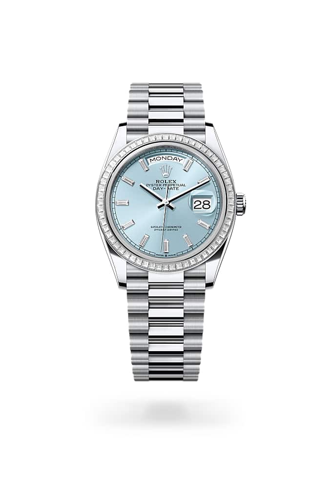 Rolex Day-Date 36 128396TBR-0003 - Oyster, 36 mm, platinum and diamonds