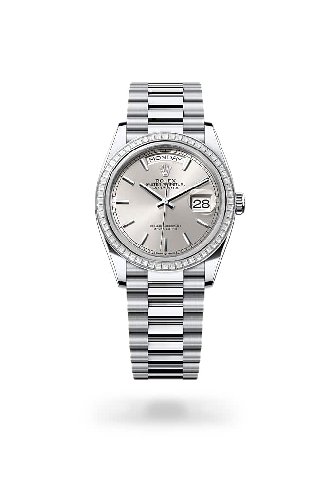 Rolex Day-Date 36 128396TBR-0004 - Oyster, 36 mm, platinum and diamonds