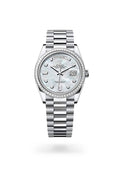 Rolex Day-Date 36 128396TBR-0005 - Oyster, 36 mm, platinum and diamonds