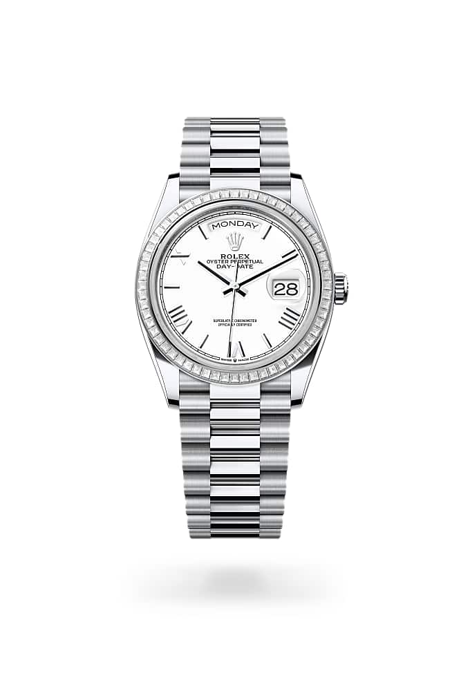 Rolex Day-Date 36 128396TBR-0018 - Oyster, 36 mm, platinum and diamonds