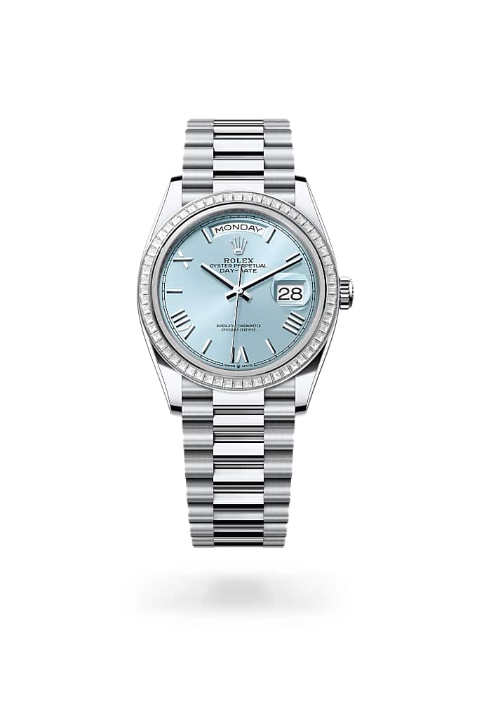 Rolex Day-Date 36 128396TBR-0019 - Oyster, 36 mm, platinum and diamonds