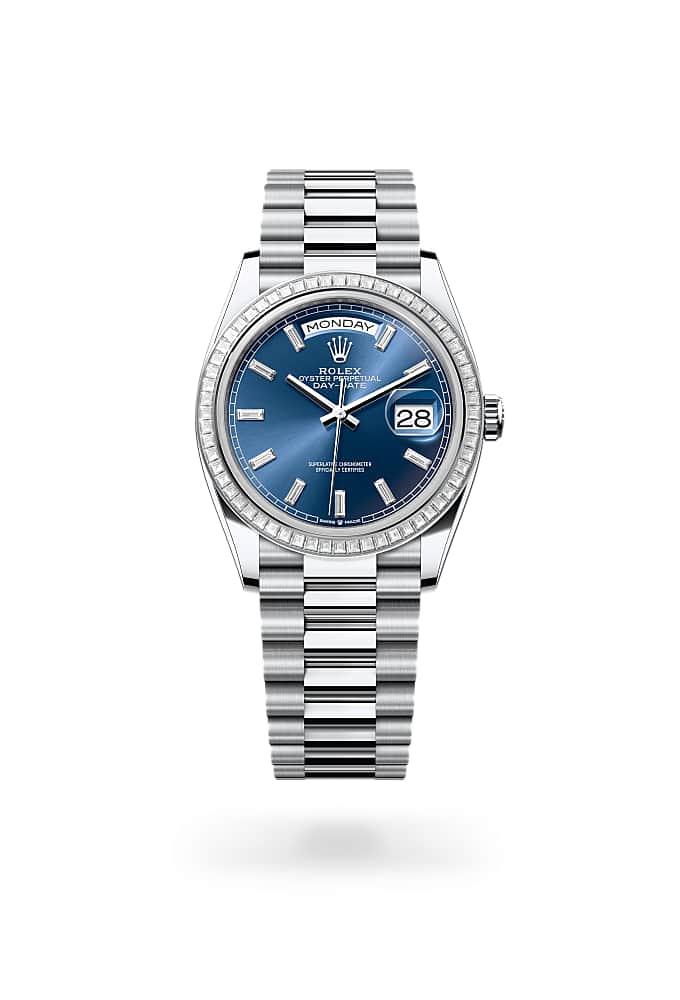 Rolex Day-Date 36 128396TBR-0024 - Oyster, 36 mm, platinum and diamonds