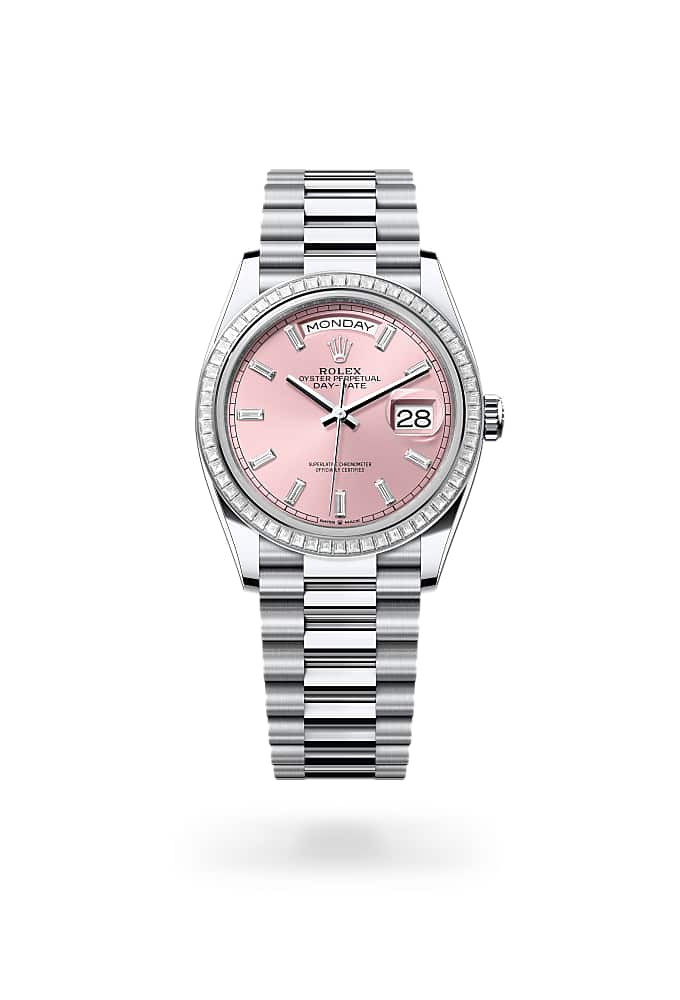 Rolex Day-Date 36 128396TBR-0025 - Oyster, 36 mm, platinum and diamonds