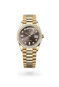 Rolex Day-Date 36 128398TBR-0006 - Oyster, 36 mm, yellow gold and diamonds