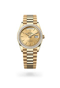 Rolex Day-Date 36 128398TBR-0010 - Oyster, 36 mm, yellow gold and diamonds