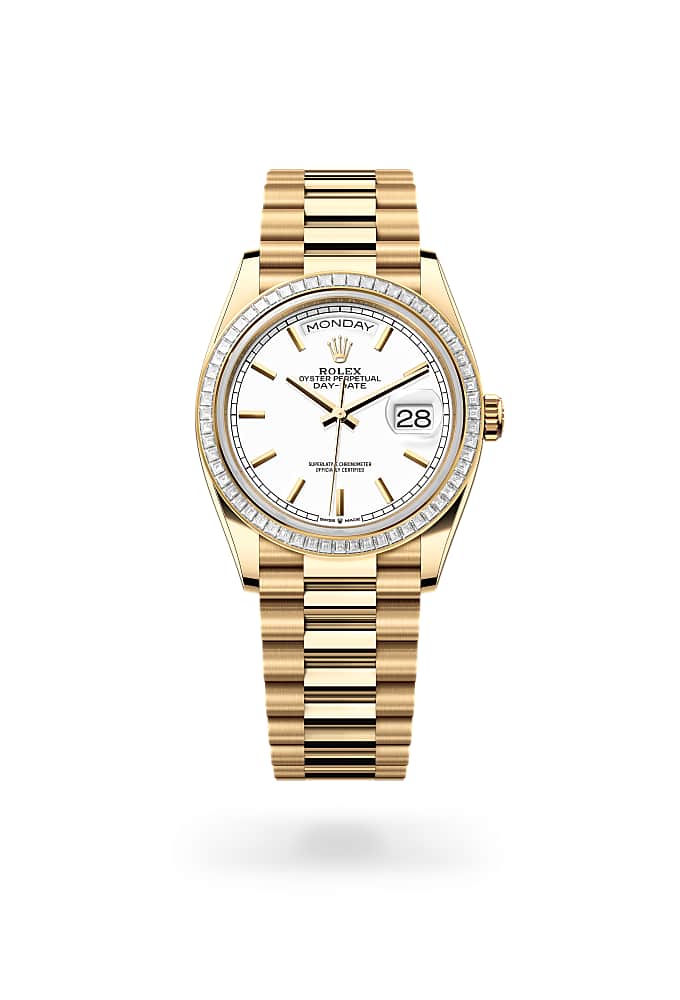 Rolex Day-Date 36 128398TBR-0016 - Oyster, 36 mm, yellow gold and diamonds