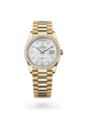 Rolex Day-Date 36 128398TBR-0030 - Oyster, 36 mm, yellow gold and diamonds