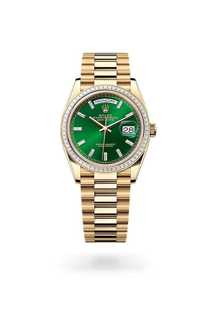 Rolex Day-Date 36 128398TBR-0035 - Oyster, 36 mm, yellow gold and diamonds