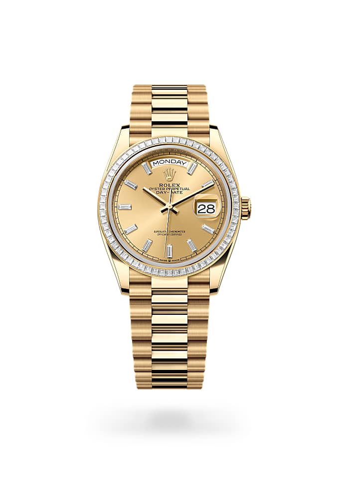 Rolex Day-Date 36 128398TBR-0037 - Oyster, 36 mm, yellow gold and diamonds