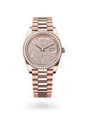 Rolex Day-Date 40 228345RBR-0002 - Oyster, 40 mm, Everose gold and diamonds