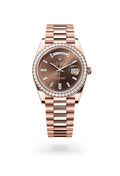 Rolex Day-Date 40 228345RBR-0006 - Oyster, 40 mm, Everose gold and diamonds