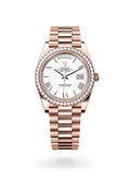 Rolex Day-Date 40 228345RBR-0012 - Oyster, 40 mm, Everose gold and diamonds