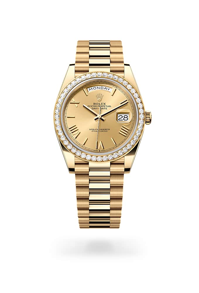 Rolex Day-Date 40 228348RBR-0003 - Oyster, 40 mm, yellow gold and diamonds