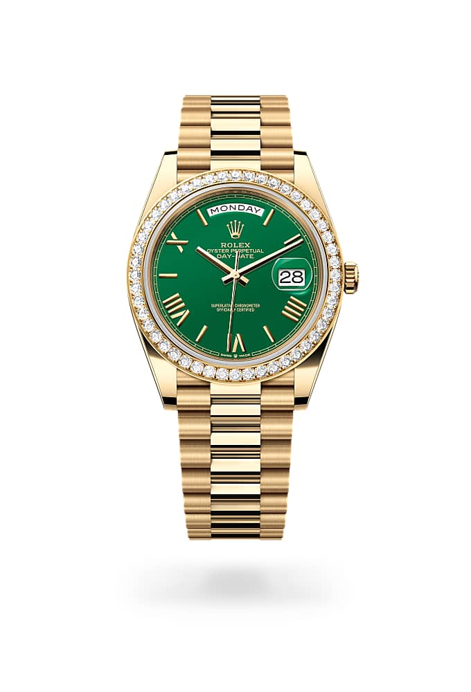 Rolex Day-Date 40 228348RBR-0040 - Oyster, 40 mm, yellow gold and diamonds