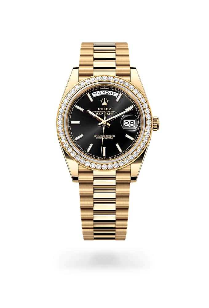 Rolex Day-Date 40 228348RBR-0043 - Oyster, 40 mm, yellow gold and diamonds