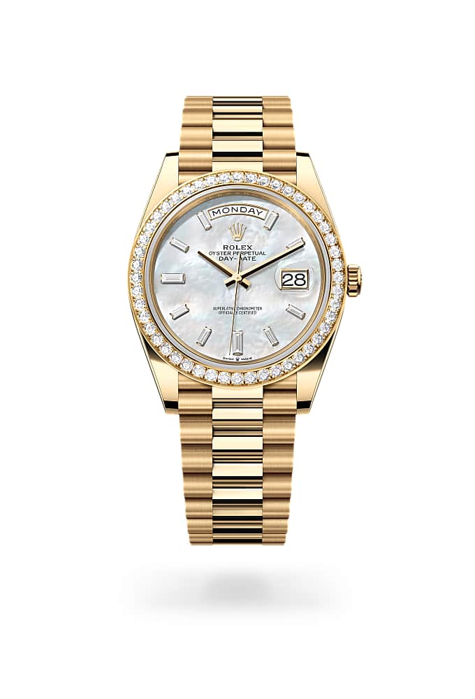 Rolex Day-Date 40 228348RBR-0046 - Oyster, 40 mm, yellow gold and diamonds