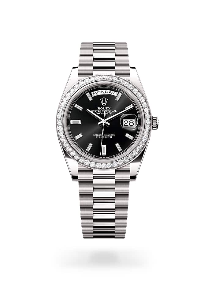 Rolex Day-Date 40 228349RBR-0003 - Oyster, 40 mm, white gold and diamonds