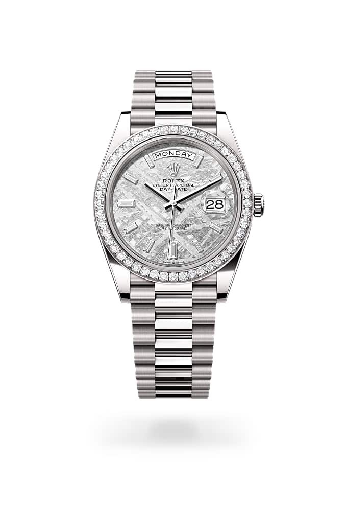 Rolex Day-Date 40 228349RBR-0040 - Oyster, 40 mm, white gold and diamonds
