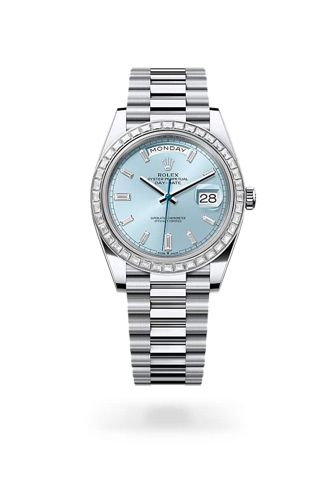 Rolex Day-Date 40 228396TBR-0002 - Oyster, 40 mm, platinum and diamonds