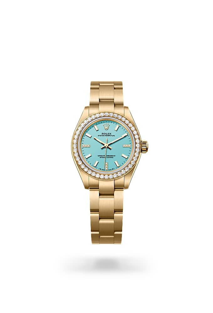 Rolex Oyster Perpetual 28 276248RBR-0001 - Oyster, 28 mm, yellow gold and diamonds