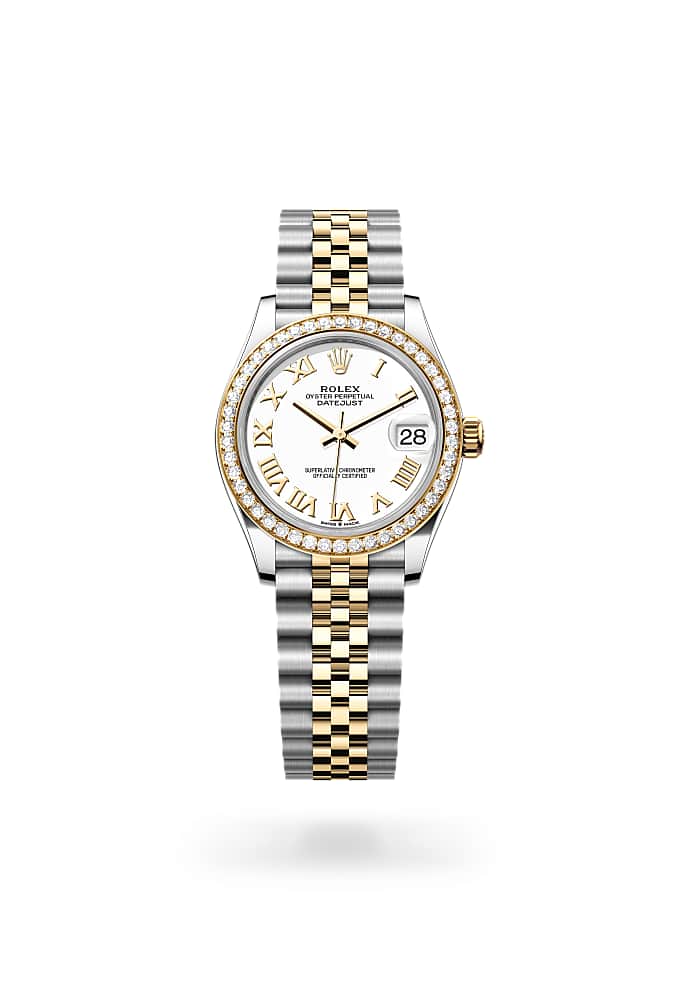 Rolex Datejust 31 278383RBR-0002 - Oyster, 31 mm, Oystersteel, yellow gold and diamonds