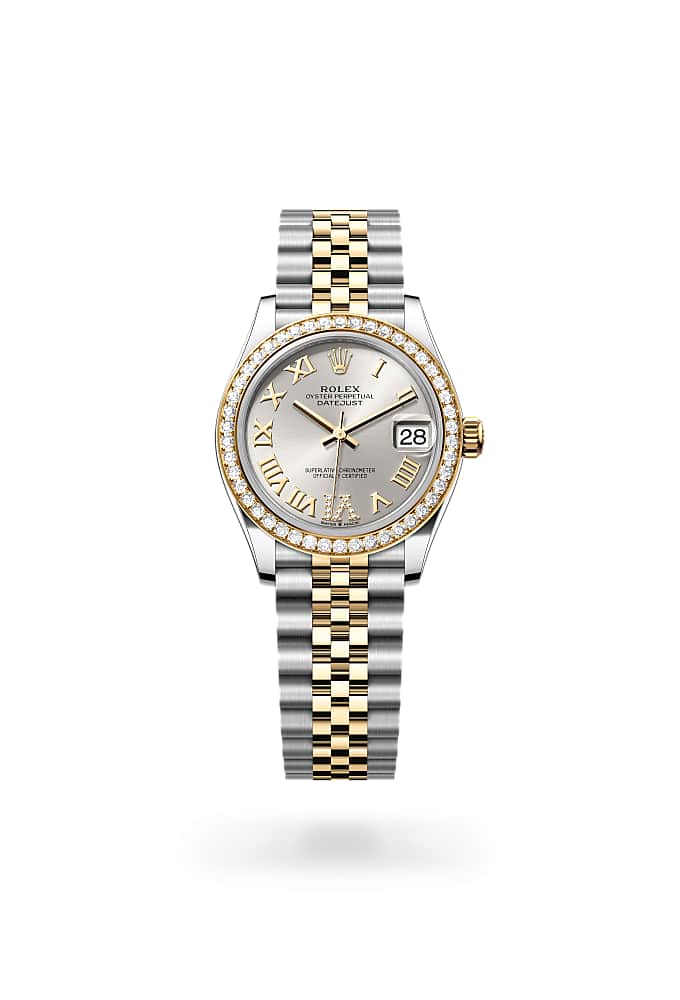 Rolex Datejust 31 278383RBR-0004 - Oyster, 31 mm, Oystersteel, yellow gold and diamonds