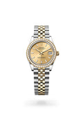 Rolex Datejust 31 278383RBR-0014 - Oyster, 31 mm, Oystersteel, yellow gold and diamonds
