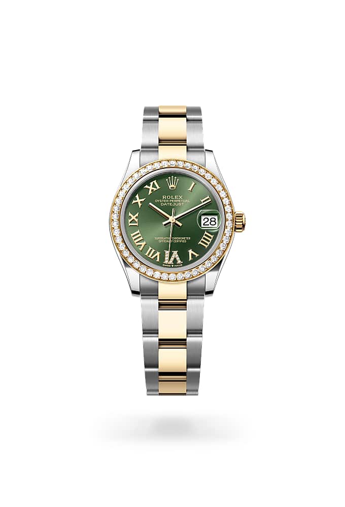 Rolex Datejust 31 278383RBR-0015 - Oyster, 31 mm, Oystersteel, yellow gold and diamonds