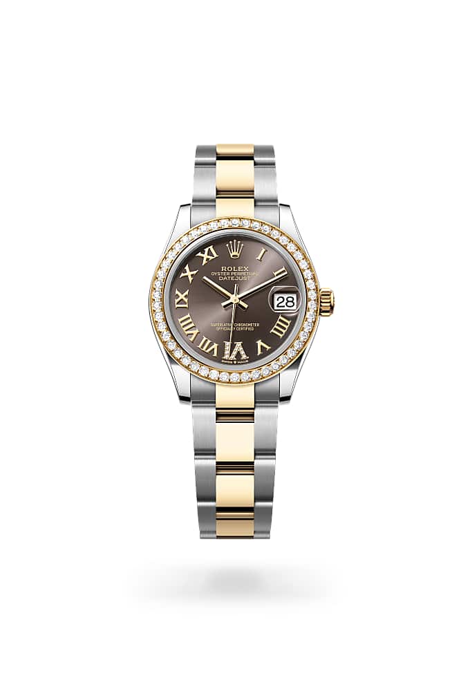 Rolex Datejust 31 278383RBR-0017 - Oyster, 31 mm, Oystersteel, yellow gold and diamonds
