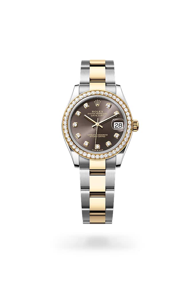 Rolex Datejust 31 278383RBR-0021 - Oyster, 31 mm, Oystersteel, yellow gold and diamonds