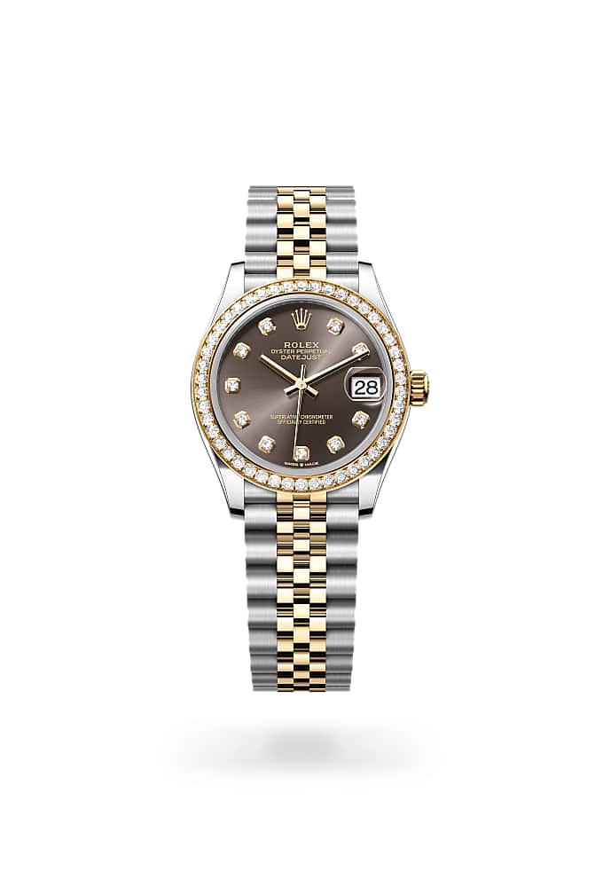 Rolex Datejust 31 278383RBR-0022 - Oyster, 31 mm, Oystersteel, yellow gold and diamonds