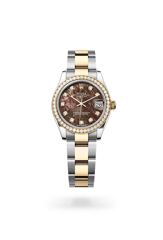 Rolex Datejust 31 278383RBR-0023 - Oyster, 31 mm, Oystersteel, yellow gold and diamonds