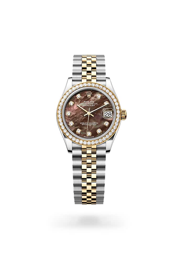 Rolex Datejust 31 278383RBR-0024 - Oyster, 31 mm, Oystersteel, yellow gold and diamonds