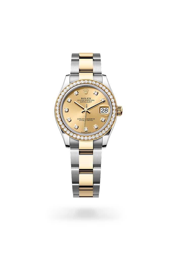 Rolex Datejust 31 278383RBR-0025 - Oyster, 31 mm, Oystersteel, yellow gold and diamonds