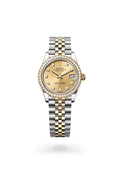 Rolex Datejust 31 278383RBR-0026 - Oyster, 31 mm, Oystersteel, yellow gold and diamonds