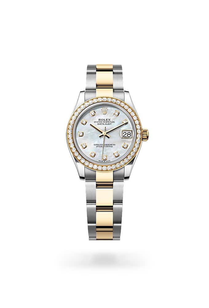 Rolex Datejust 31 278383RBR-0027 - Oyster, 31 mm, Oystersteel, yellow gold and diamonds