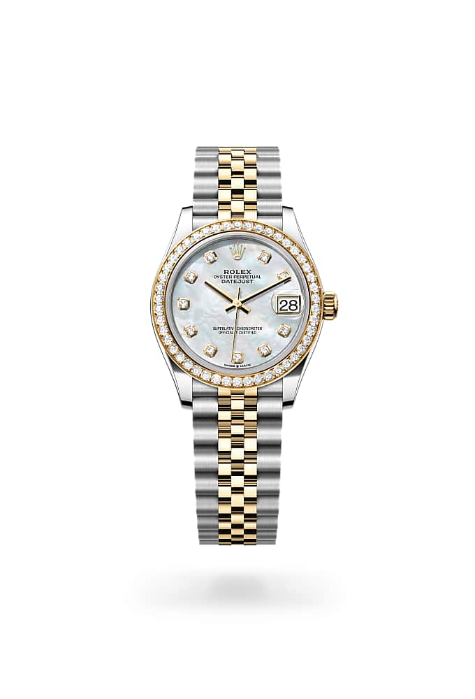 Rolex Datejust 31 278383RBR-0028 - Oyster, 31 mm, Oystersteel, yellow gold and diamonds