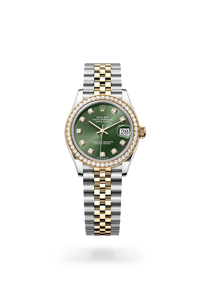Rolex Datejust 31 278383RBR-0030 - Oyster, 31 mm, Oystersteel, yellow gold and diamonds